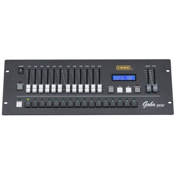 Пульт управления светом. Дисплей LCD. Всего 192 DMX-каналов CODE GOBO-200-(192-CH)